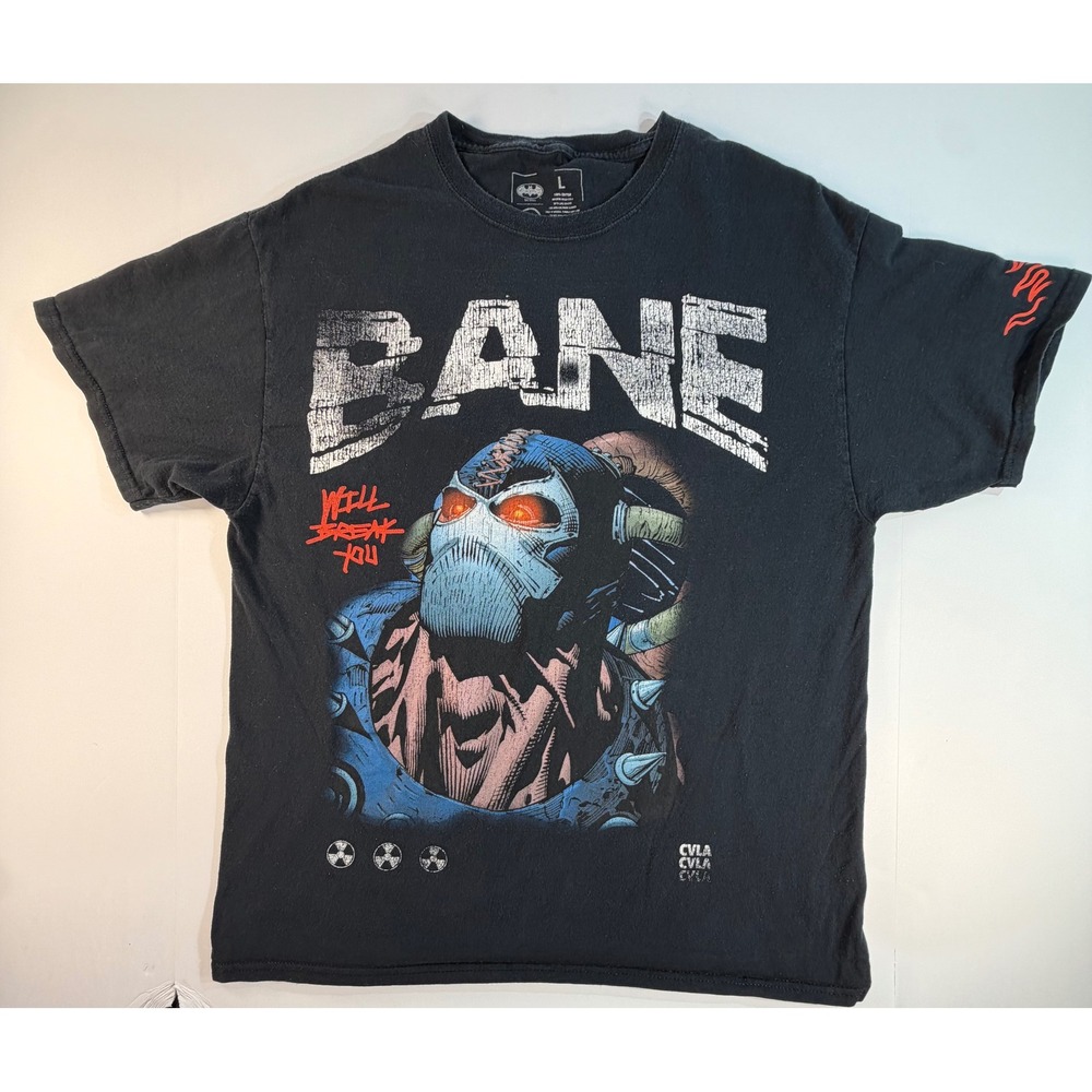 DC Comics Batman Bane Will Break You Graphic T-Shirt Black Mens Large CVLA